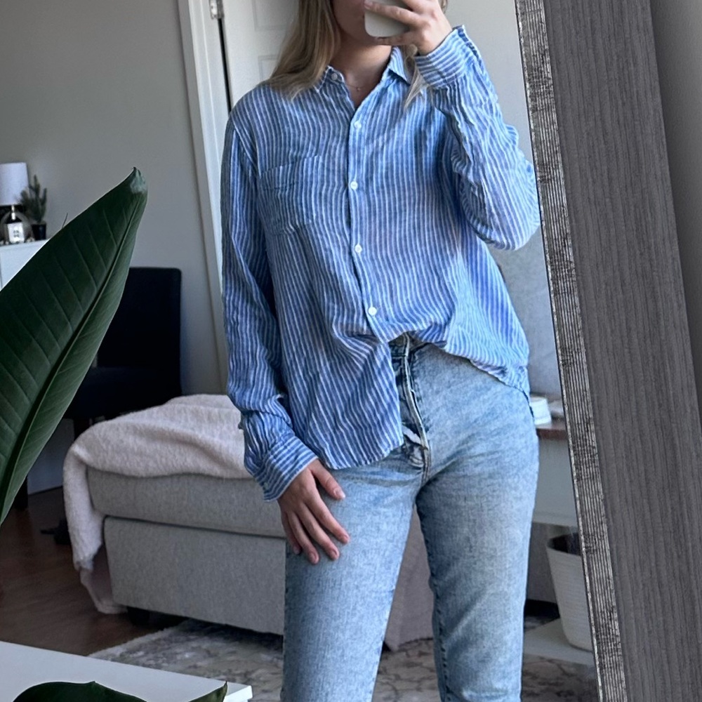 Rails Blue Button-Down L. Staple High Quality Clo… - image 1